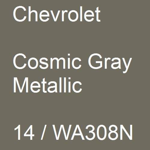 Chevrolet, Cosmic Gray Metallic, 14 / WA308N.